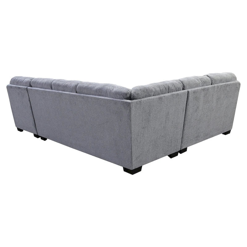 Divano componibile a U American Furniture Classics Cabral Slate modello A353V11-K23 con 6 cuscini decorativi