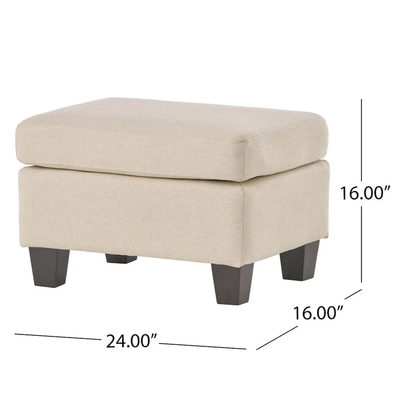 1 POUF IN TESSUTO