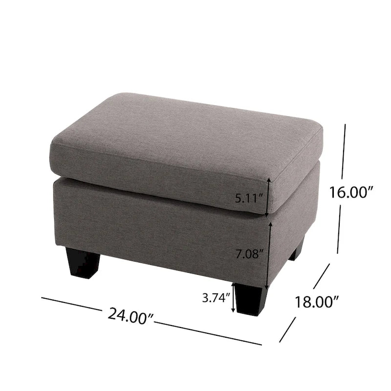 1 POUF IN TESSUTO