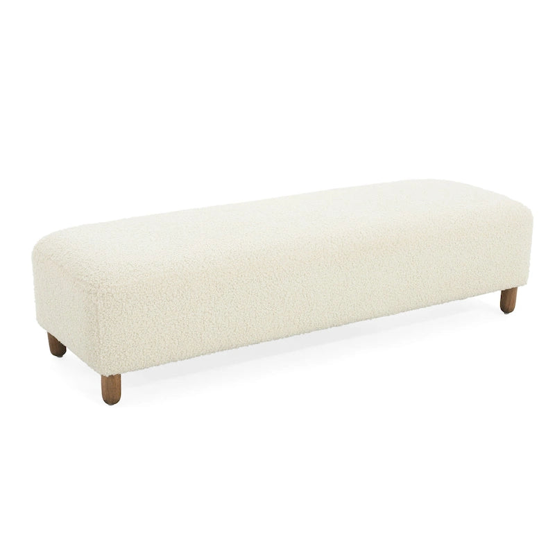 Panca Ottomana Moderna Naci Boucle di Christopher Knight Home