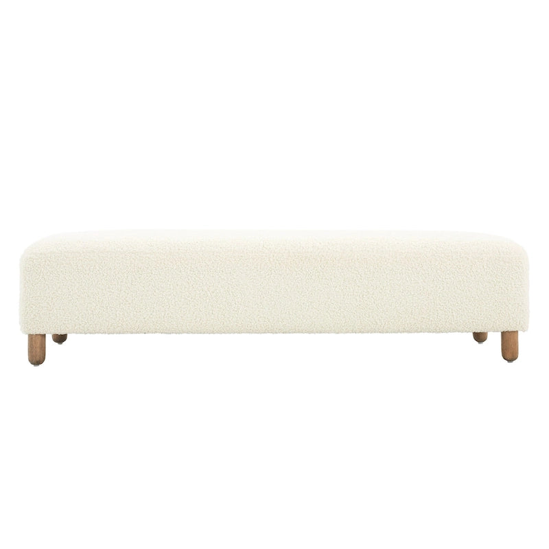 Panca Ottomana Moderna Naci Boucle di Christopher Knight Home