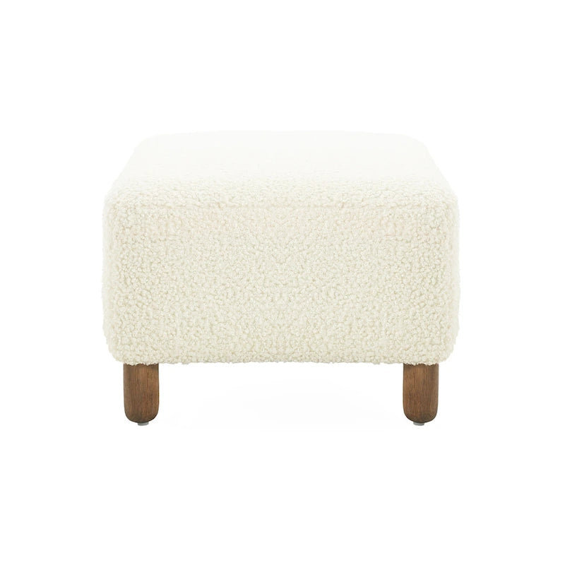 Panca Ottomana Moderna Naci Boucle di Christopher Knight Home