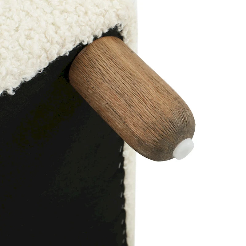 Panca Ottomana Moderna Naci Boucle di Christopher Knight Home