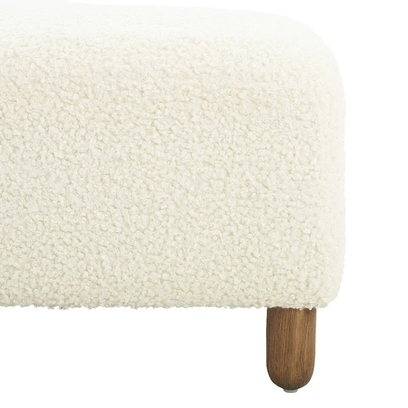 Panca Ottomana Moderna Naci Boucle di Christopher Knight Home