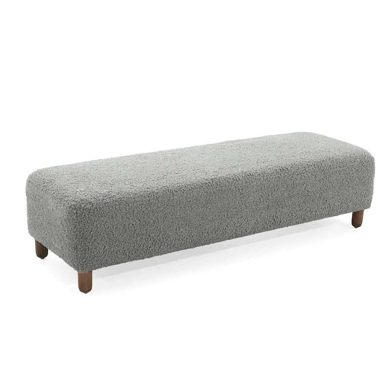 Panca Ottomana Moderna Naci Boucle di Christopher Knight Home