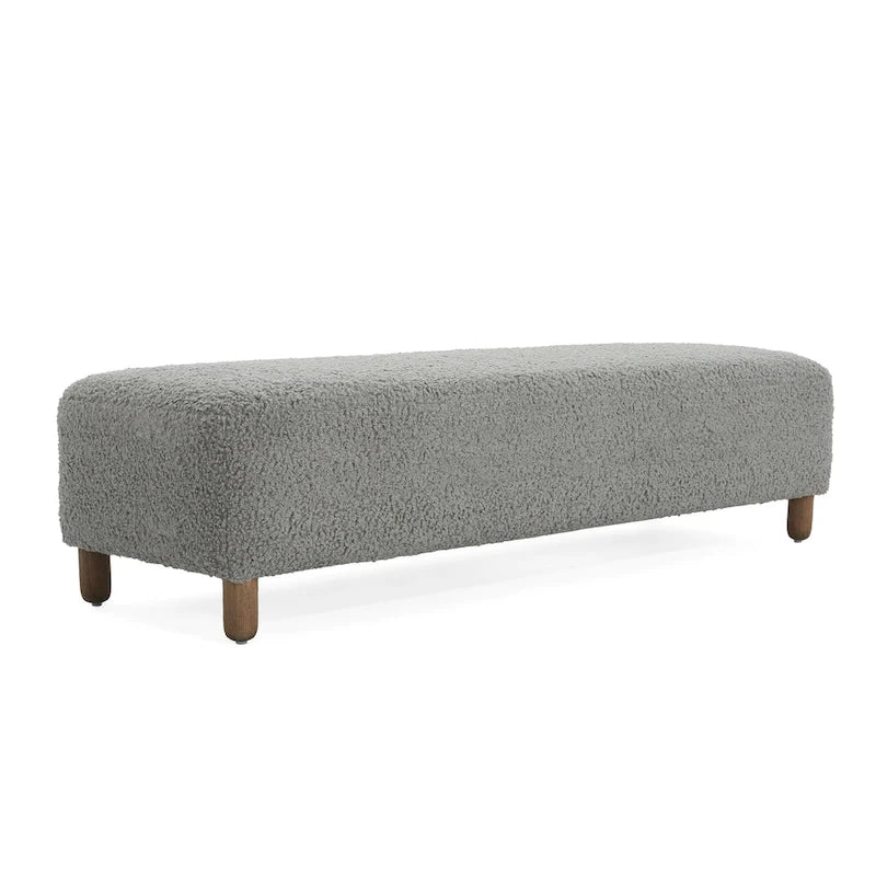 Panca Ottomana Moderna Naci Boucle di Christopher Knight Home