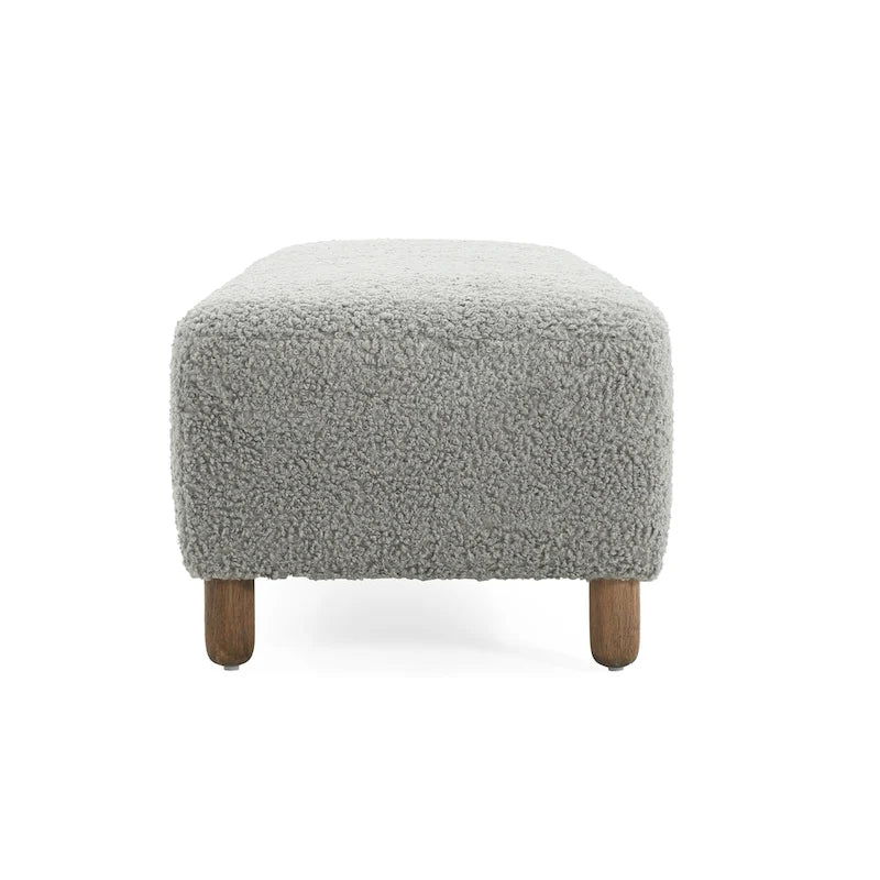 Panca Ottomana Moderna Naci Boucle di Christopher Knight Home