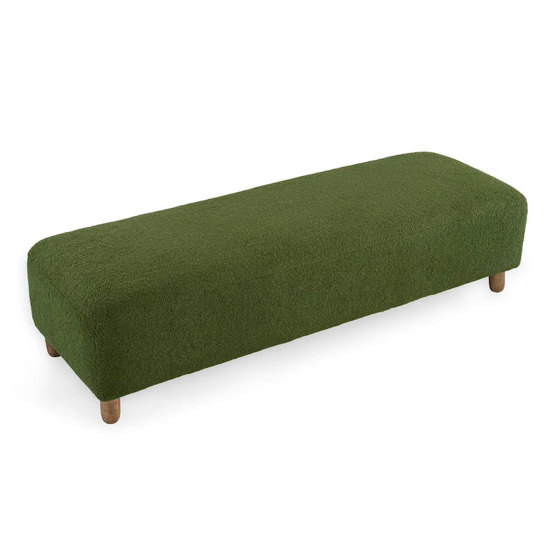 Panca Ottomana Moderna Naci Boucle di Christopher Knight Home