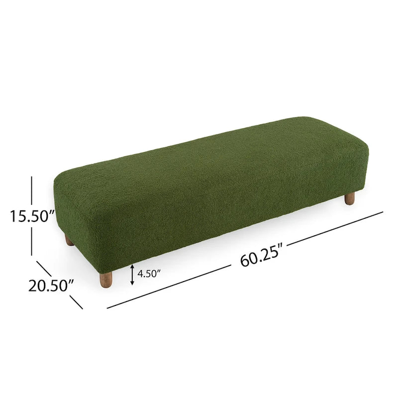 Panca Ottomana Moderna Naci Boucle di Christopher Knight Home