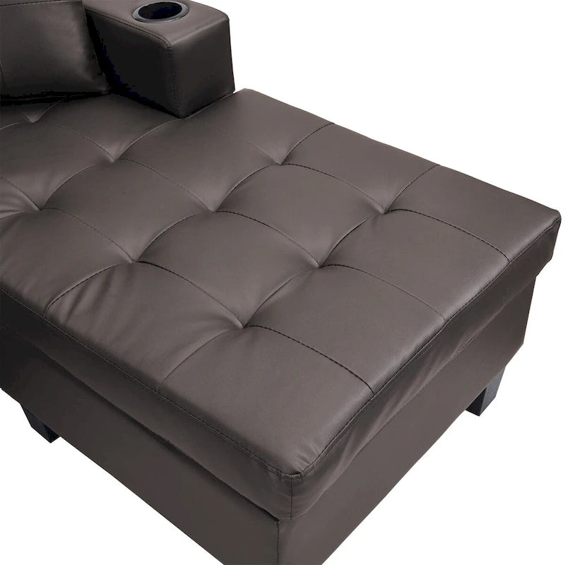 Sectional Sofa Set for Living Room with L Shape Chaise Lounge
