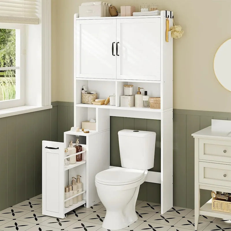 Mobiletto da bagno sopra il WC Mensole portaoggetti per WC