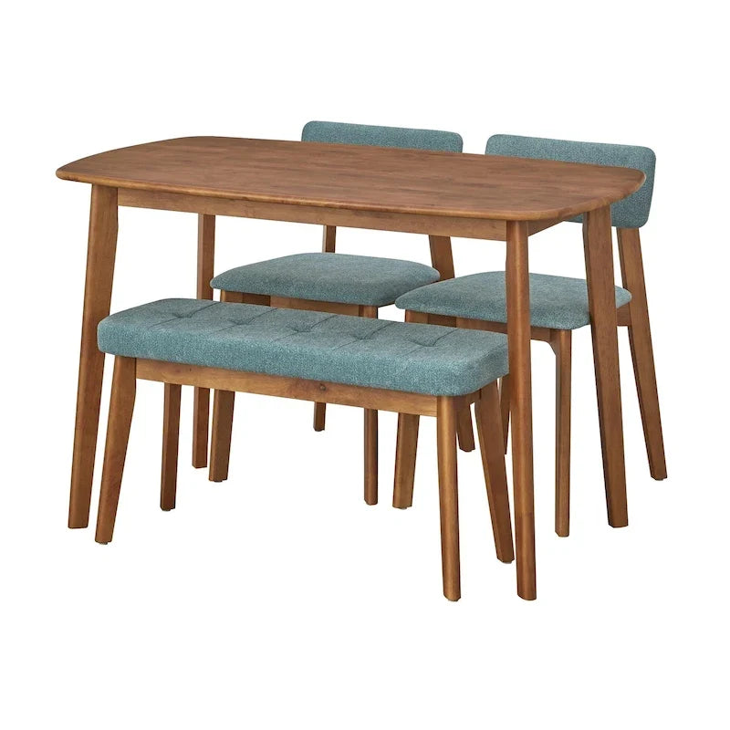 Set da pranzo 4 pezzi in legno massello Nettie Simple Living