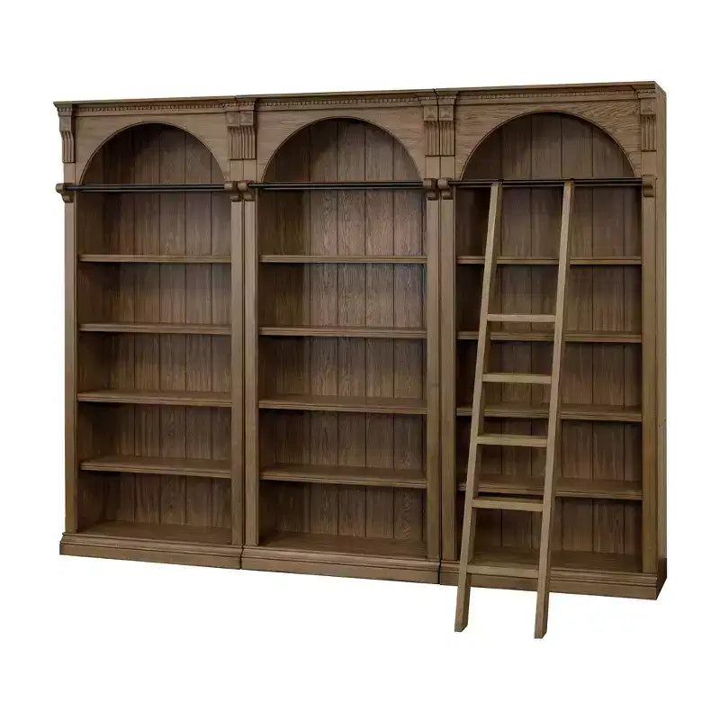 94 Traditional Tall Bookcase Wall, Collezione Stratton Marrone - Martin Furniture