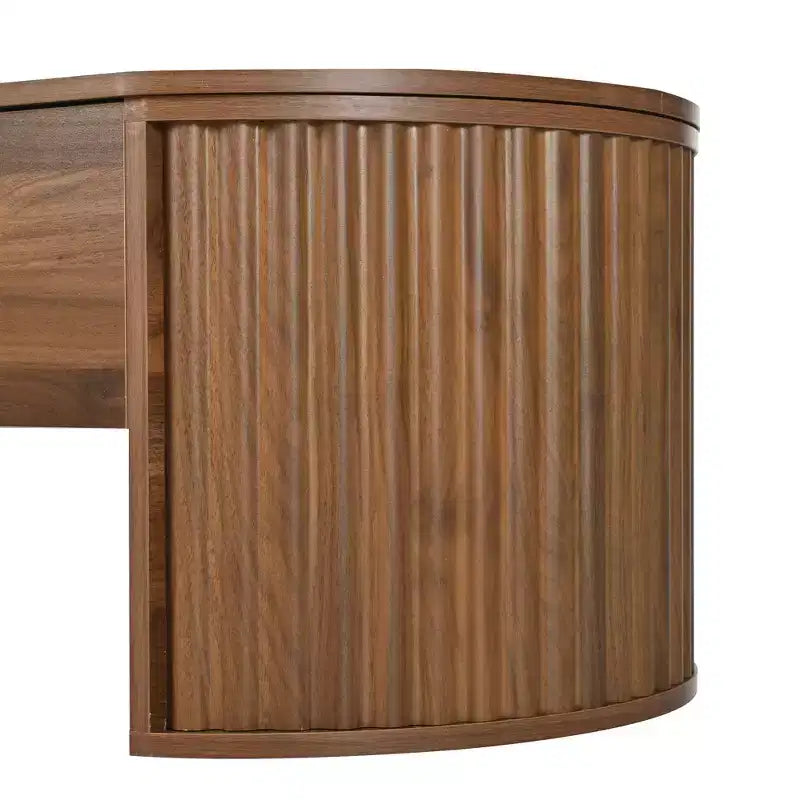 Tavolino da caffè con piano sollevabile 47,2" con scomparto nascosto, ovale, marrone