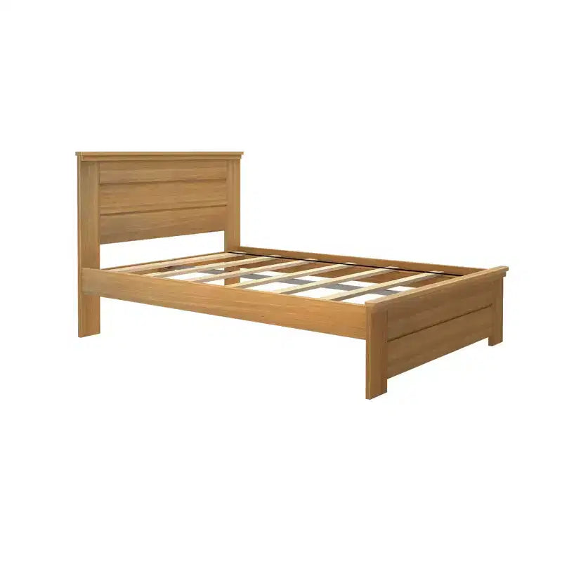 Telaio letto matrimoniale Plank+Beam Farmhouse con testiera, letto a piattaforma in legno massello