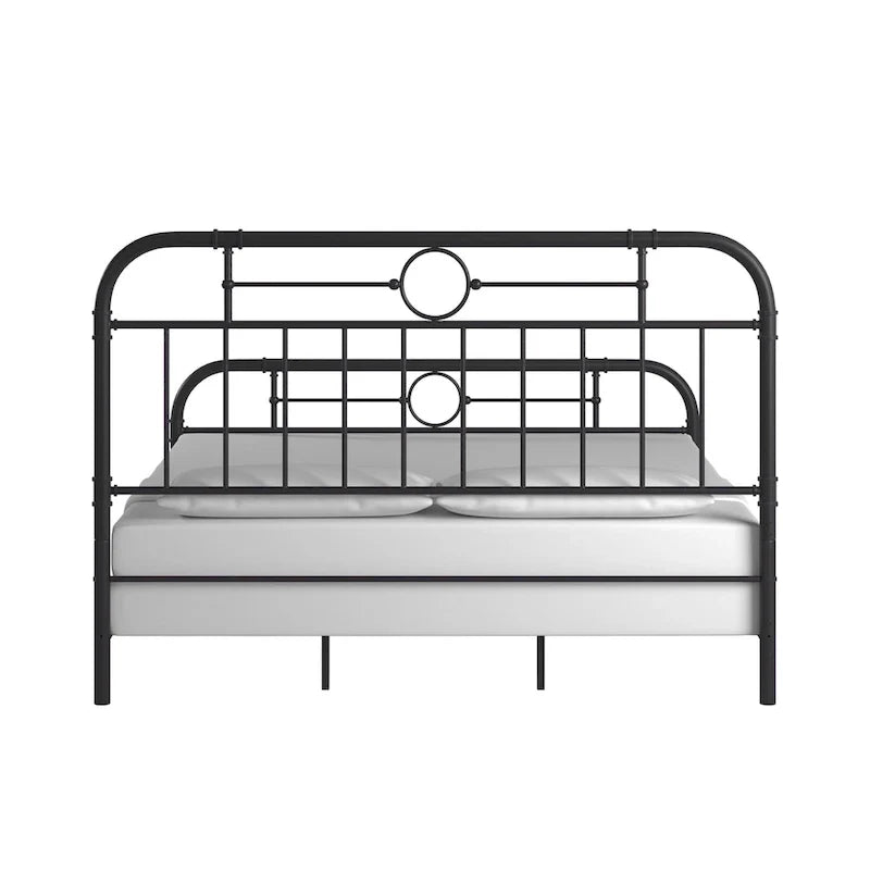 Letto in metallo nero