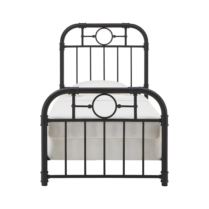 Letto in metallo nero
