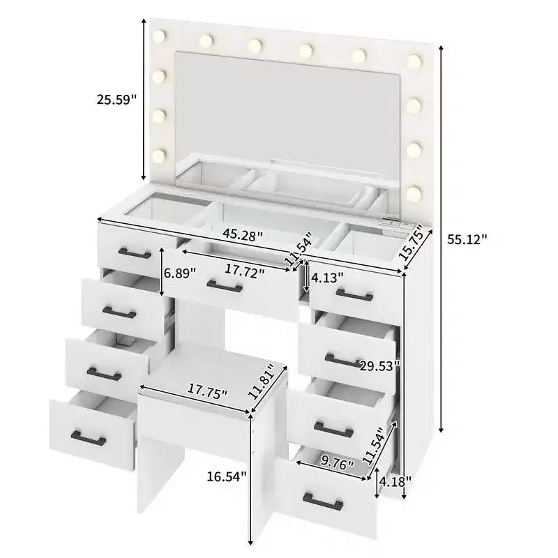 Set toilette bianco