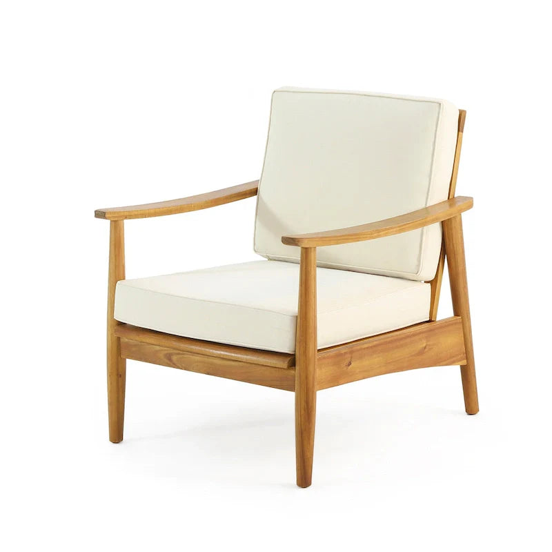 Salotto da esterno a 4 posti in legno di acacia Willowbrook di Christopher Knight Home