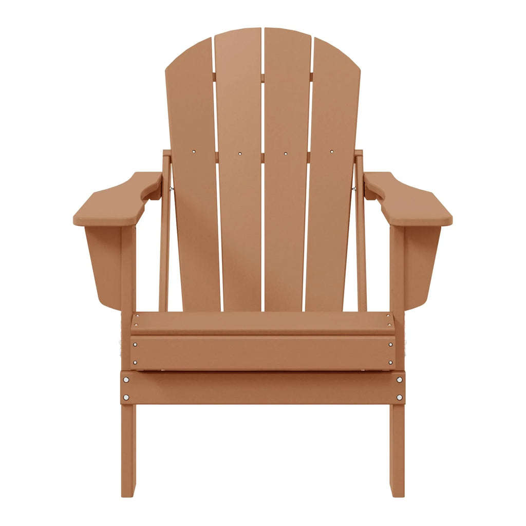 Polytrends Laguna Sedia Adirondack Pieghevole da Esterno per Patio Resistente allo Sbiadimento e alle Intemperie