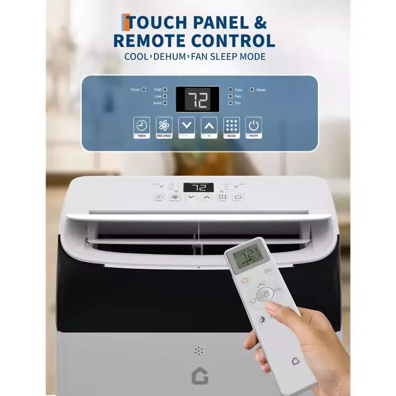 Condizionatori d'aria da 14.000 BTU, raffreddano fino a 70 mq, condizionatore d'aria portatile 3 in 1 con modalità di raffreddamento, deumidificazione e ventilazione, telecomando