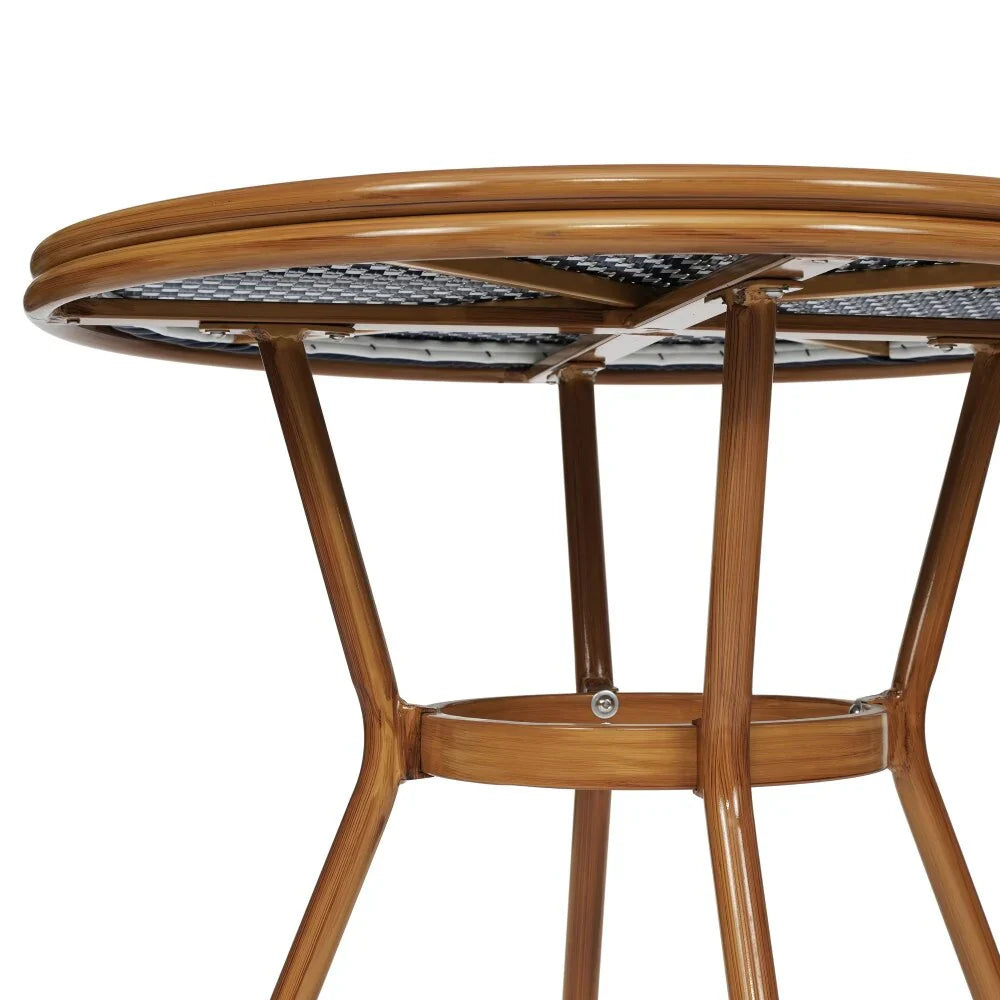 Set Bistrò Commerciale per Interni/Esterni con Tavolo e Quattro Sedie