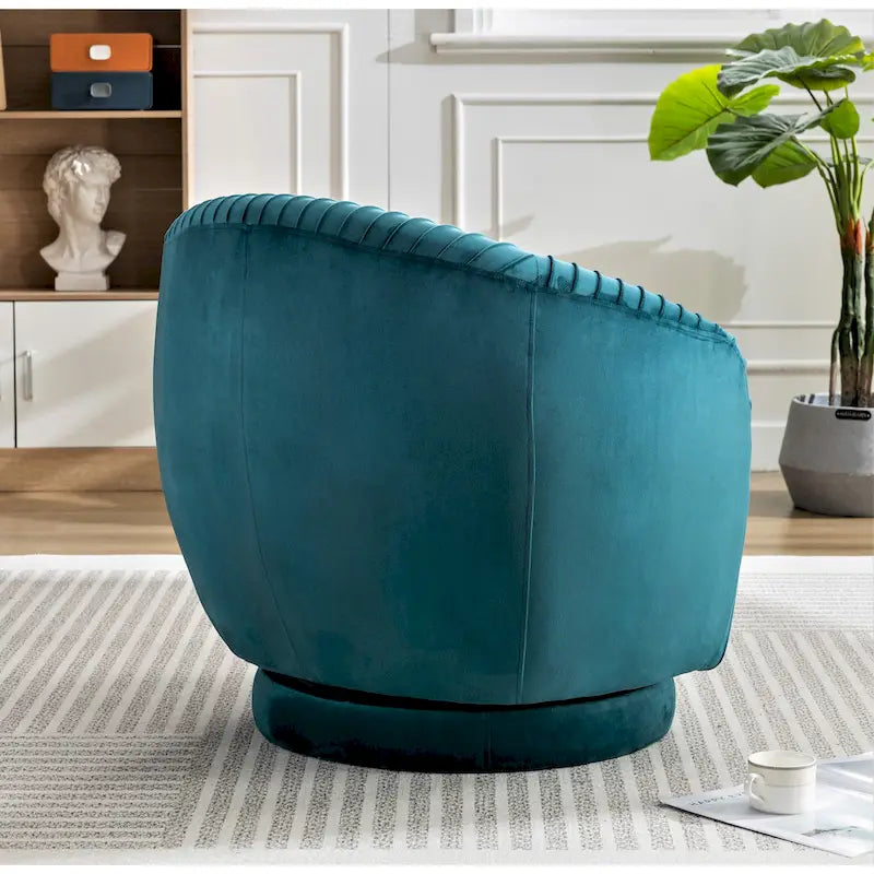 Poltroncina girevole Milvo Small in velluto