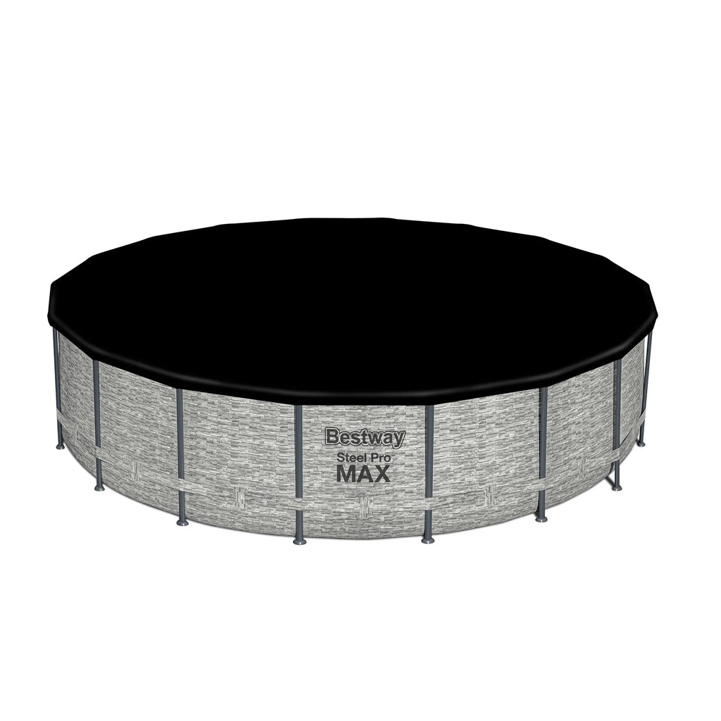 Piscina Fuori Terra Rotonda Bestway Steel Pro MAX con Pompa e Copertura