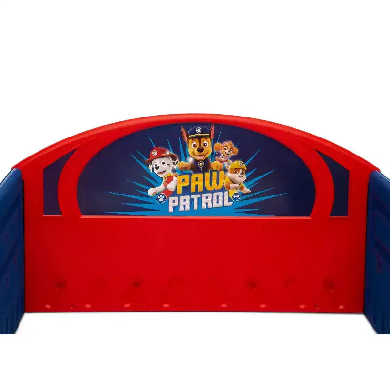Lettino in plastica per bambini Delta Children Sleep and Play con sponde protettive incorporate - PAW Patrol
