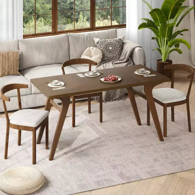 Tavolino da Caffè 2 in 1, Tavolo da Pranzo Estensibile, Tavolo Regolabile in Altezza per Casa e Ufficio, Salvaspazio - ModernLuxe