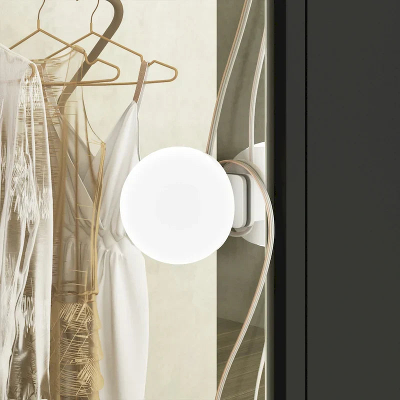 Lussuosa Toeletta da Trucco a LED con 9 Cassetti Elegante Postazione Trucco