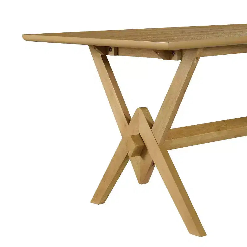 Christopher Knight Home Simon Set da pranzo 5 pezzi in legno di gomma stile Mid-Century moderno con sedie imbottite in bouclé