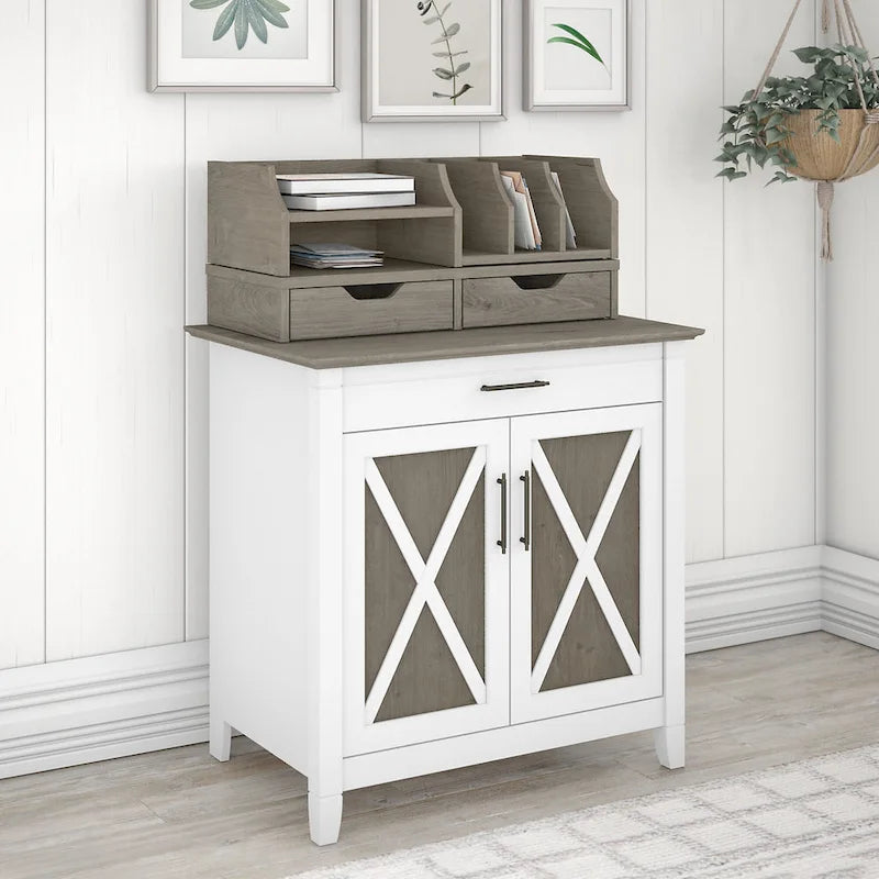 Scrittoio Key West con mobiletto di Bush Furniture