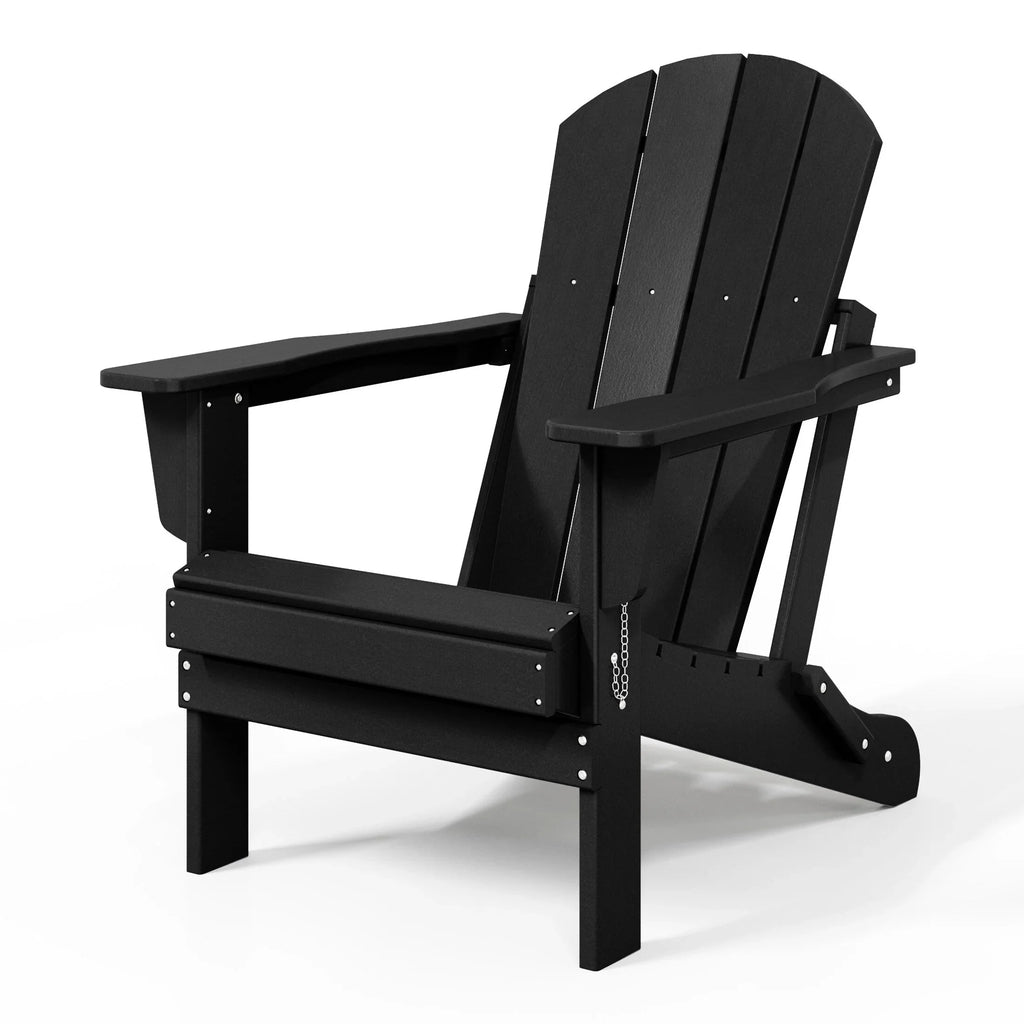 Polytrends Laguna Sedia Adirondack Pieghevole da Esterno per Patio Resistente allo Sbiadimento e alle Intemperie