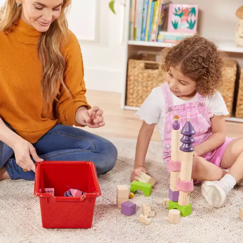 Mobile Cubby con vassoio e 15 contenitori frontali a paletta, 3x4, Arredamento per bambini