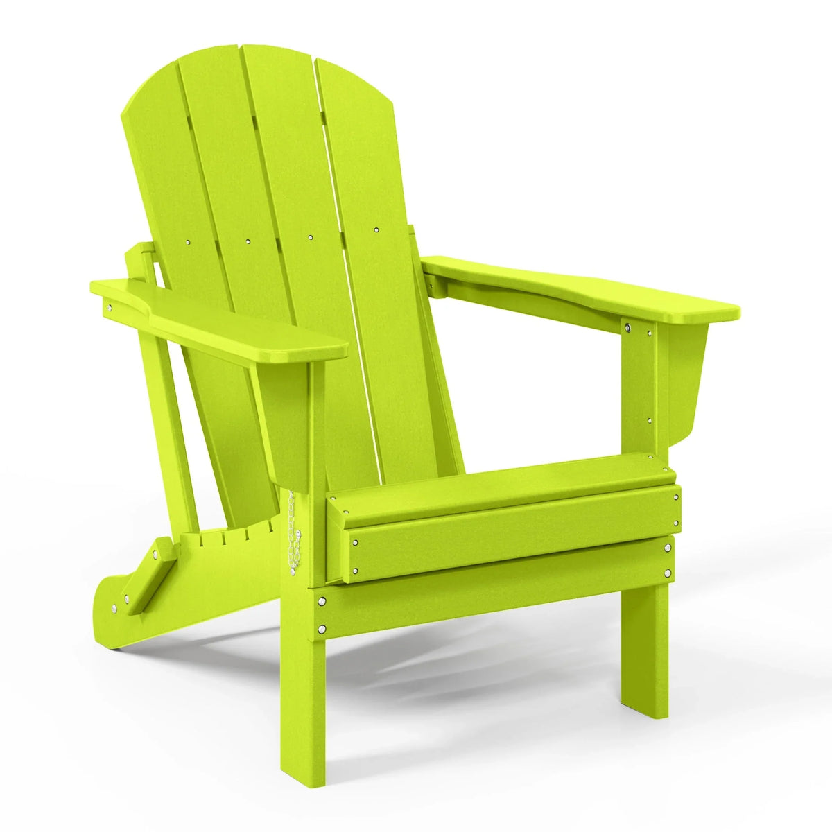 Polytrends Laguna Sedia Adirondack Pieghevole da Esterno per Patio Resistente allo Sbiadimento e alle Intemperie