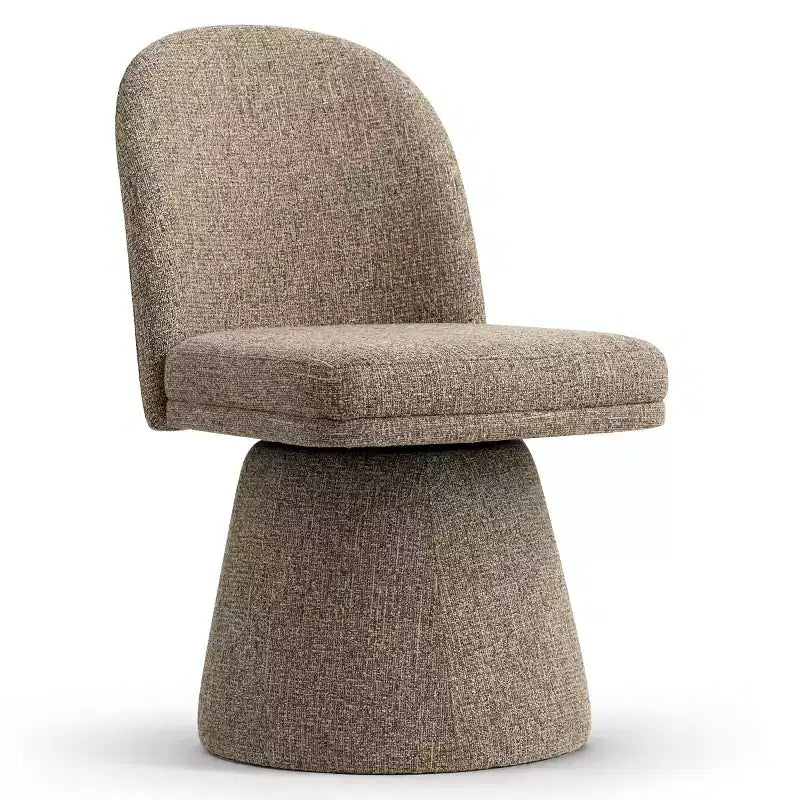 Set di 6 sedie da pranzo moderne senza braccioli girevoli a 360° con base a piedistallo, eleganti sedie d'accento per cucina, sala da pranzo o ufficio-Panipeachy