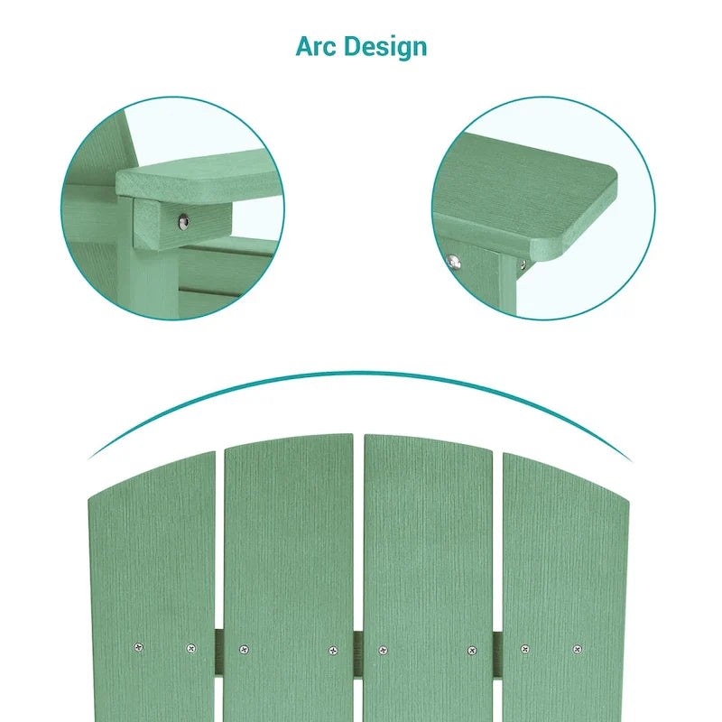 Bonosuki Sedie Adirondack da Esterno in Legno Resistente alle Intemperie - Set da 4