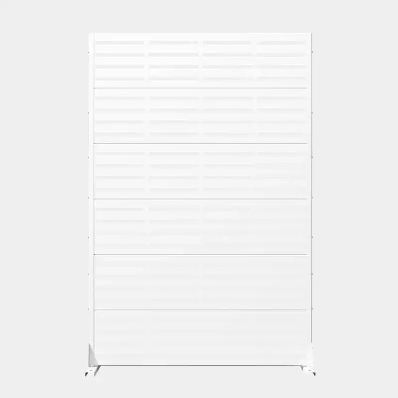 MAYEERTY 72x47 Pannello Paravento per Esterni Bianco Naturale, Set da 6 Pezzi Divisorio Pieghevole Naturale per Cortile e Giardino