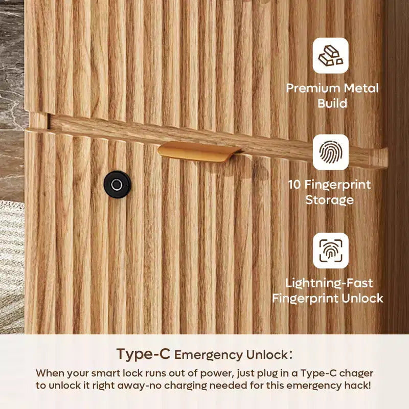 Scrivania Smart Bestier 55 per computer, scrivania da scrittura in rovere con cassetti portadocumenti e presa di corrente, scrivania direzionale con vani a giorno e vassoio per tastiera