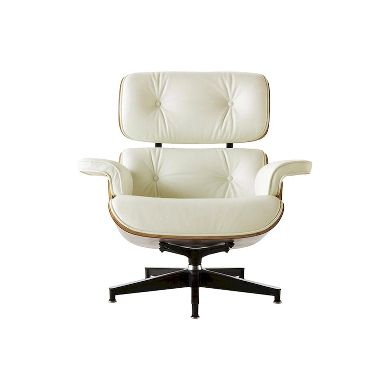 Poltrona reclinabile Mid-Century Modern in pelle