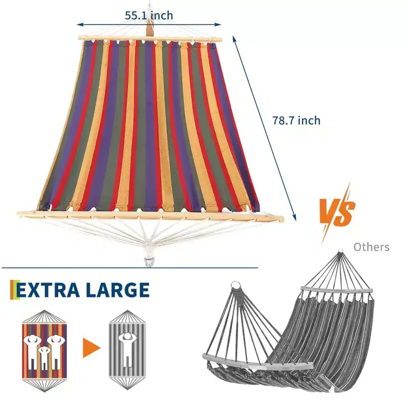 Supporto per amaca, in legno pesante per esterno, resistente alle intemperie, universale - 215 kg, curvo per patio, cortile, interni