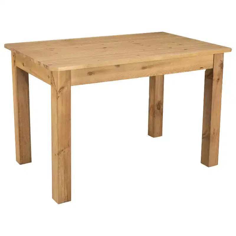 Table de salle à manger de ferme rectangulaire en pin massif 46 x 30 Flash Furniture