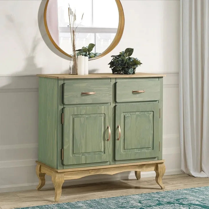 Credenza in legno verde