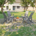 Bonosuki Sedie Adirondack da Esterno in Legno Resistente alle Intemperie - Set da 4