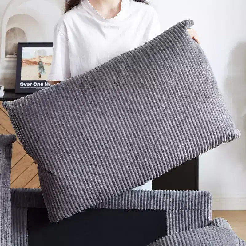 Divano Letto Convertibile in Velluto a Coste 3-in-1 con Letto Estraibile 64.5