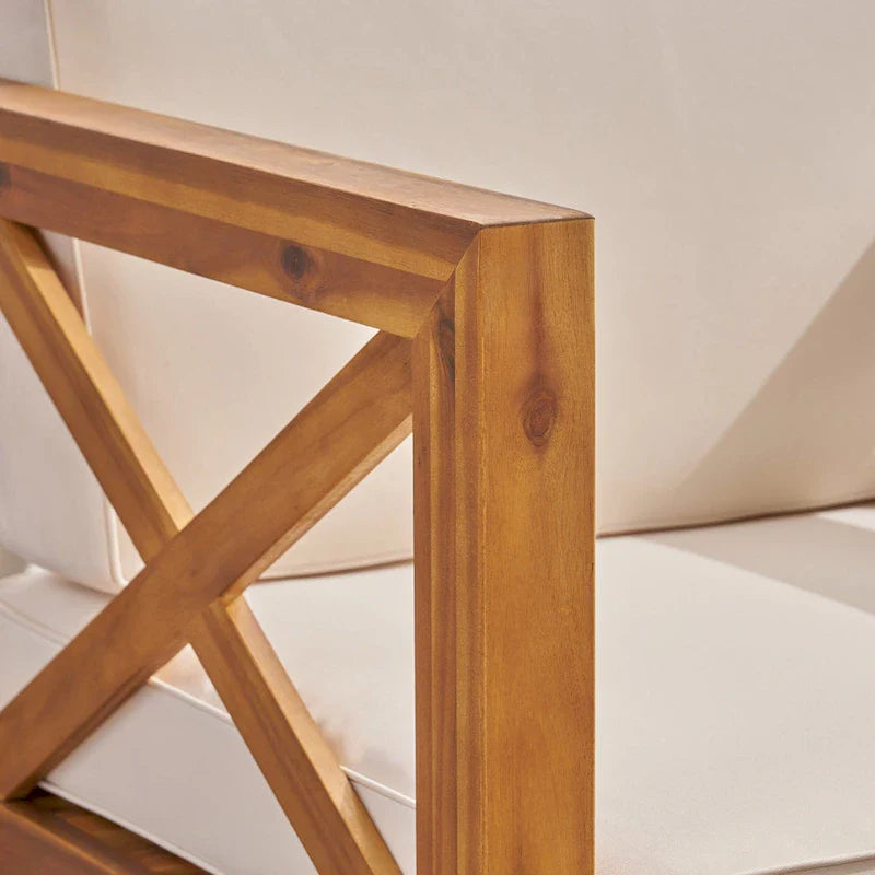 Set da conversazione Brava Outdoor a 6 pezzi in legno di acacia di Christopher Knight Home
