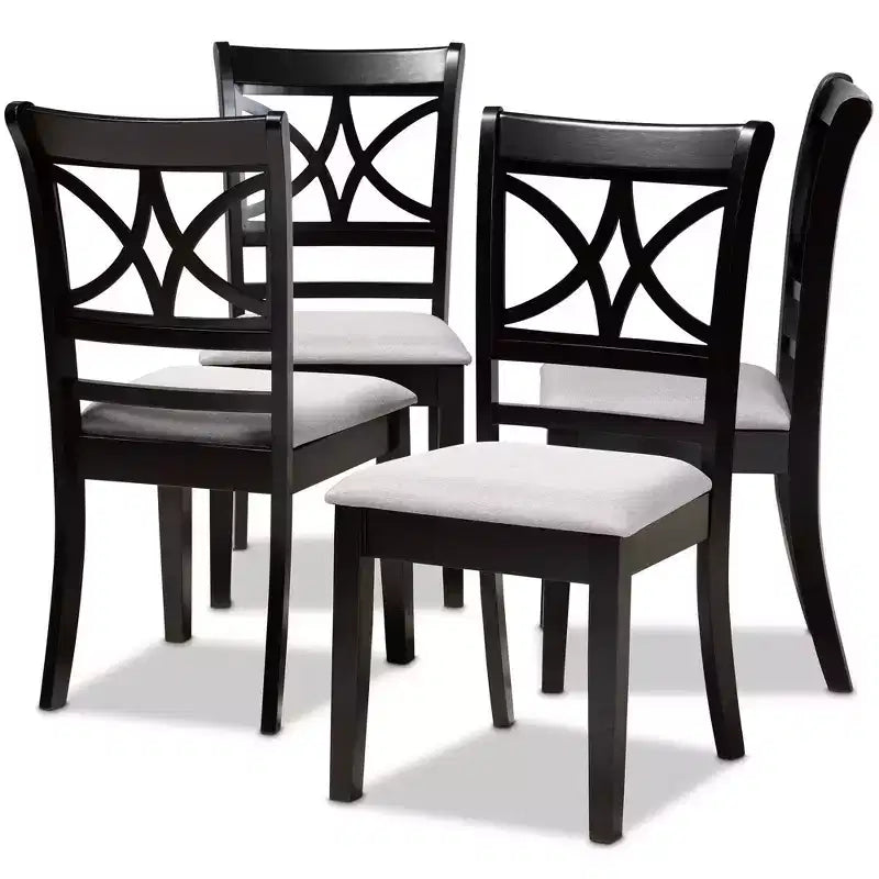 Set di 4 sedie da pranzo Clarke - Baxton Studio