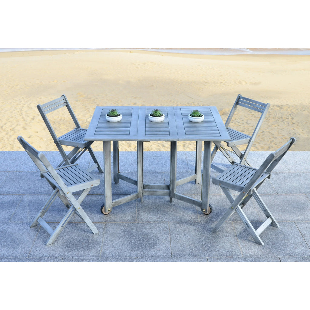 SAFAVIEH Brandy Set da pranzo da esterno 5 pezzi - 43Wx35Dx29H