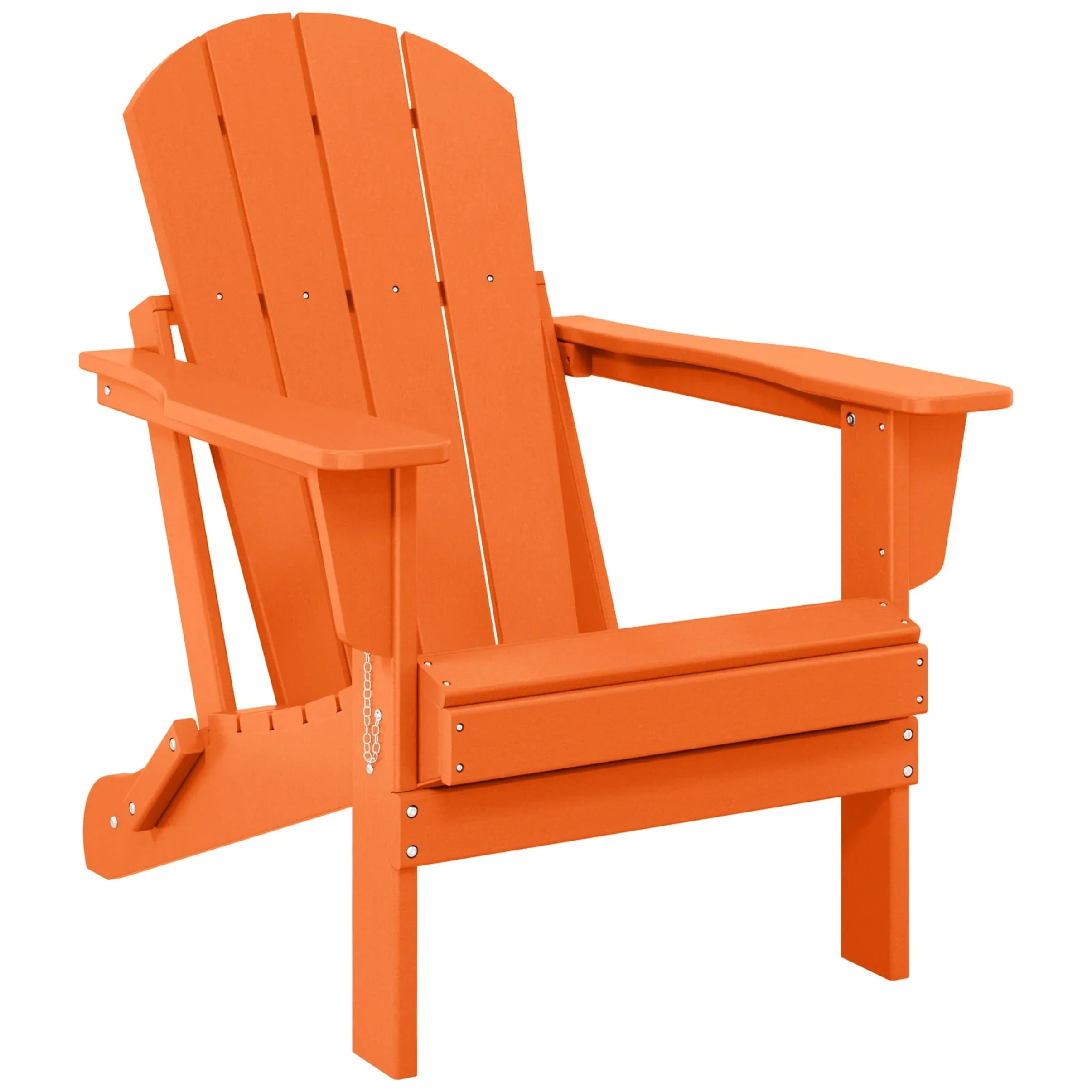 Polytrends Laguna Sedia Adirondack Pieghevole da Esterno per Patio Resistente allo Sbiadimento e alle Intemperie